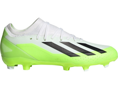 Adidas Performance X Crazyfast 3 FG HQ4534 Ποδοσφαιρικά Παπούτσια με Τάπες και Καλτσάκι Λευκά Πράσινα