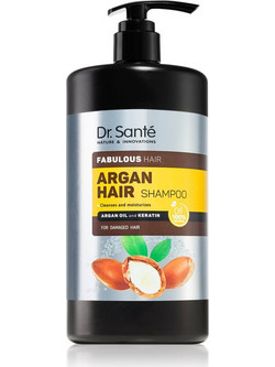 Dr. Sante Argan Φυτικό Σαμπουάν για Επανόρθωση για Ταλαιπωρημένα Μαλλιά 1lt