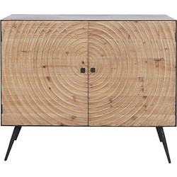 ZAROS ΜΠΟΥΦΕΣ ΜΕΤΑΛΛΙΚΟΣ/ΞΥΛΙΝΟΣ NATURAL 100X40X82 ΚΩΔΙΚΟΣ: JM502