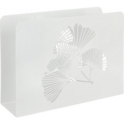 Bizzotto Ginkgo Εφημεριδοθήκη Μεταλλική Λευκή 35x10x26