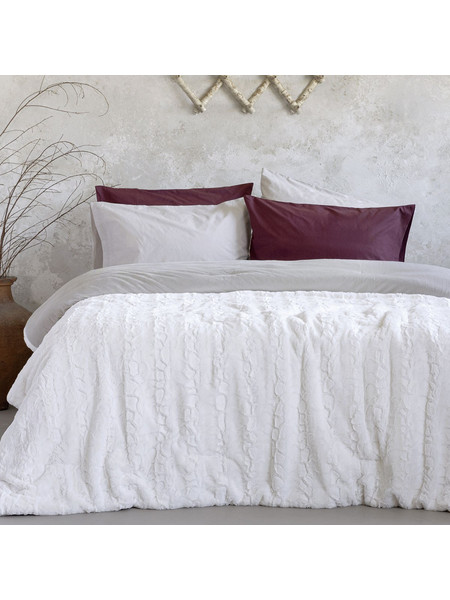 Nima Κουβερτοπάπλωμα Μονό 160x220 Velure Cream
