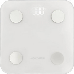 H&D Corner Smart Ζυγαριά με Λιπομέτρηση & Bluetooth