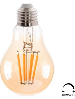 ΛΑΜΠΤΗΡΑΣ FB94045 LED FILAMENT 8W E27 3000K GOLD DIMMABLE