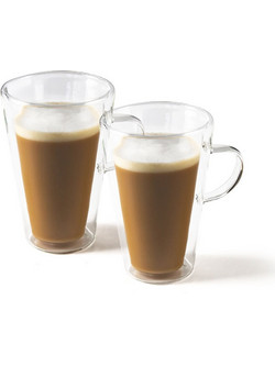 Luigi Ferrero FR-8013 Κούπα Γυάλινη Coffeina 370ml , 2 τμχ