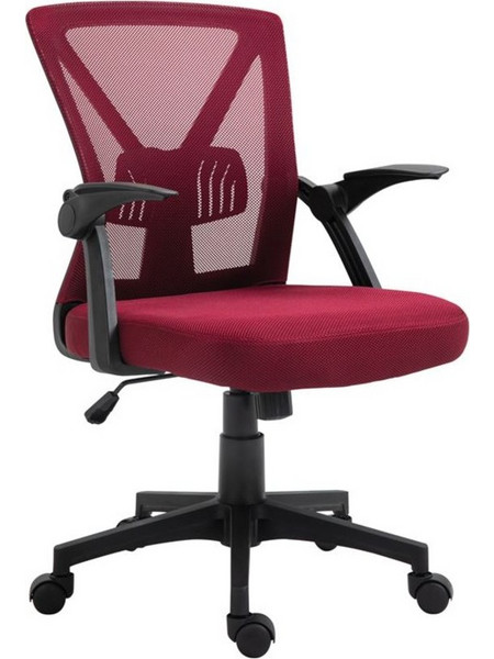 Woodwell BF2130 Καρέκλα Γραφείου Διευθυντική Στήριξη Μέσης Ανάκλιση Ρυθμιζόμενα Μπράτσα Μπορντό ΕΟ208,3