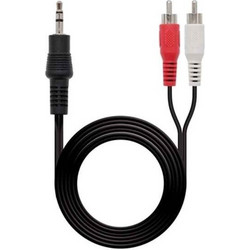 Καλώδιο Ήχου Jack (3,5 mm) σε 2 RCA NANOCABLE 10.24.0301 (1,5M)