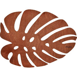 Σουπλά Monstera (Σετ 4Τμχ) 790PYN1124 33x45cm Cherry Hermia Ξύλο