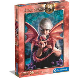 Puzzle Clementoni Collection Anne Stoke Dragon Kin 1000 Κομμάτια