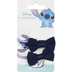 Λάστιχα Μαλλιών Inca Elasticos Lazo Disney x2 Γραβάτα Μπλε Μωβ (x2)