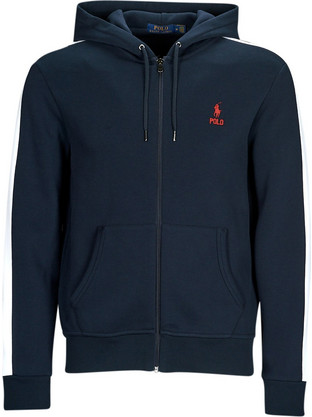 Polo Ralph Lauren Ανδρική Ζακέτα Φούτερ με Κουκούλα και Φερμουάρ Μπλε Navy 710926504-001