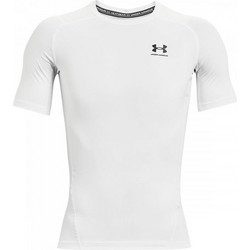 Under Armour HeatGear Armour Short Sleeve Ανδρικό Αθλητικό T-Shirt Λευκό 1361518-100