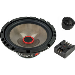 Audio System Carbon 165 Σετ Ηχεία Αυτοκινήτου Διαιρούμενα 6.5" 2 Δρόμων 80W RMS