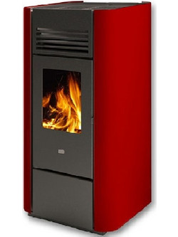 Eva Calor Laila 14 Red Σόμπα Pellet Αερόθερμη