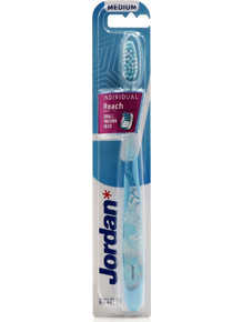 Jordan Individual Reach Medium Blue Flowers Οδοντόβουρτσα Γαλάζια