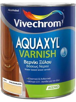Vivechrom Aquaxyl 701 Βερνίκι Εμποτισμού Ξύλου Έτοιμο προς Χρήση Satin Διάφανο 0.75lt