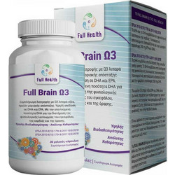 Full Health Full Brain Ω3 Ιχθυέλαιο 1000mg 30 Μαλακές Κάψουλες