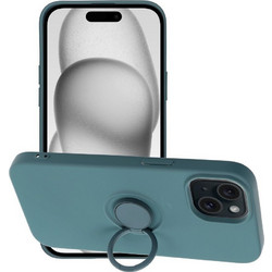 Θήκη Silicone Ring για iPhone 15 Green (200-110-624)