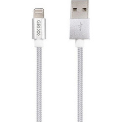 Grixx Kαλώδιο Lightning (Apple) σε USB MFI 1μ Λευκό