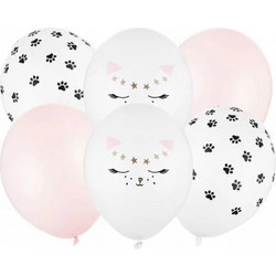 Μπαλόνια 30cm, Γάτα, mix: 1pkt/6pc