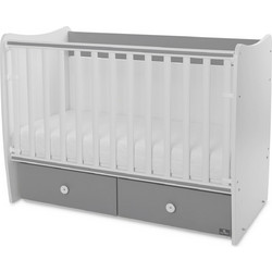 Lorelli Matrix New Πολυμορφική Κούνια για Στρώμα 60x120cm White Stone Grey 10150490041A