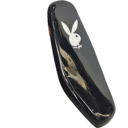 Σέλα λεπτή γυαλιστερή με άσπρο λογότυπο playboy Yamaha Crypton X 135