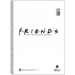 Salko Friends Σπιράλ Τετράδιο Ριγέ B5 120 Φύλλων 4 Θεμάτων Λευκό 7374