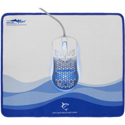 White Shark Megalodon GMP-2201 Ενσύρματο Gaming Ποντίκι RGB 7200 DPI White Blue