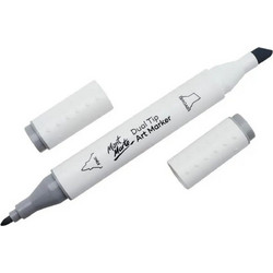Μαρκαδόρος Διπλής Μύτης Mont Marte Art Marker GY4 Light Grey (CG1 Cool Grey) MGRD0057