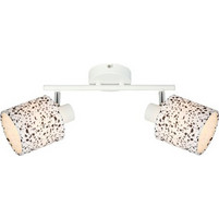 Φωτιστικό απλίκα/spot CELIA λευκό/μαύρο Ε14x2 LIGHTEX 3800883115894