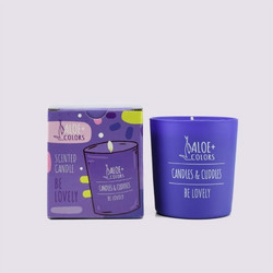 ALOE+COLORS CANDLE BE LOVELY SOY CANDLE ΑΡΩΜΑΤΙΚΟ ΚΕΡΙ 150GR LAST PIECES