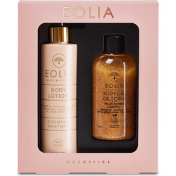 Eolia Gift Set Body Lotion Body Gel Oil Scrub Gold Orchid