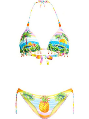 Μαγιο Ribbed Sliding Triangle, Sliding Brief Hawaii Print PC080SC-097 day