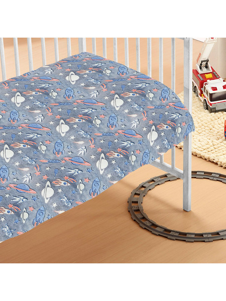 Dimcol Galaxy Κουβέρτα Αγκαλιάς Fleece 70x110 Γκρι