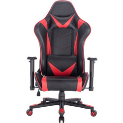 Fylliana 9880 Καρέκλα Gaming Δερματίνης με Ρυθμιζόμενα Μπράτσα Μαύρη Κόκκινη 425-92-039