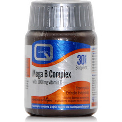 Quest Mega B Complex Plus C 1000mg 30 Ταμπλέτες