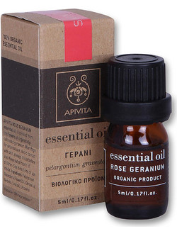 Apivita Βιολογικό Αιθέριο Έλαιο Γεράνι 5ml
