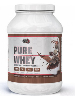 Pure Nutrition Pure Whey Double Chocolate Πρωτεΐνη Ορού Γάλακτος Γράμμωσης 908gr