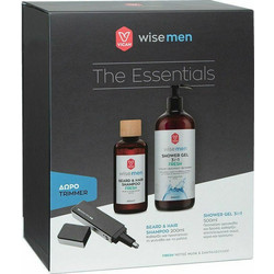 Vican Wise Men The Essentials Fresh Shampoo 200ml + Shower Gel 500ml + Trimmer