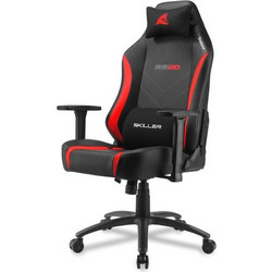Sharkoon Skiller Καρέκλα Gaming Υφασμάτινη με Ρυθμιζόμενα Μπράτσα Μαύρη Κόκκινη SGS20