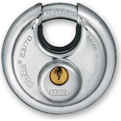 Abus 23 Diskus Ατσάλινο Λουκέτο Δίσκος με Κλειδί 70mm