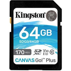 Kingston Canvas Go Plus SDXC 64GB Class 10 U3 V30 UHS-I