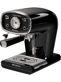 Ariete Retro 1388 Black Μηχανή Espresso 900W 15bar