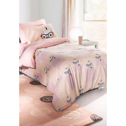 Saint Clair Σετ Παιδικά Σεντόνια Μονά Βαμβακερά 160x260 Rosie Pinky 3τμχ