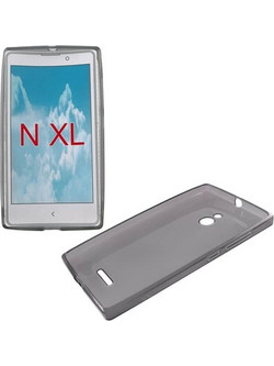 Θήκη Nokia XL RM-1030/XL RM-1042 - Volte-Tel SlimColor TPU - Διάφανο Γκρι