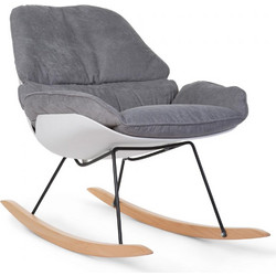 Childhome Rockin Lounge Πολυθρόνα Θηλασμού White/Grey