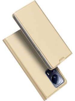 Dux Ducis Skin Pro Case for Xiaomi 13 Lite Flip Card Wallet Stand Gold