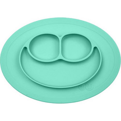 Ezpz Δίσκος & Πιάτο Happy Mini Mat Aqua