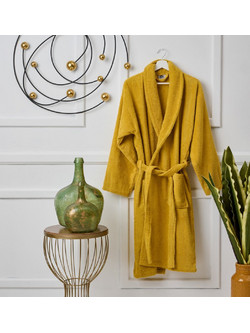 Cokitex Bathrobes Pure Cotton Μπουρνούζι με Γιακά Salmon