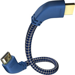 Inakustik Καλώδιο HDMI 2.0 Angle 90 HDMI Male to HDMI Male 5m Blue