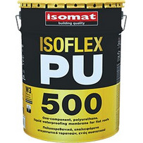 Isomat Isoflex PU 500 Ελαστομερές Επαλειφόμενο Πολυουρεθανικό Στεγανωτικό Ταράτσας Λευκό 6kg